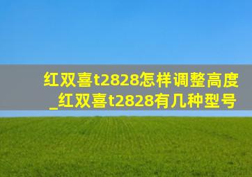 红双喜t2828怎样调整高度_红双喜t2828有几种型号