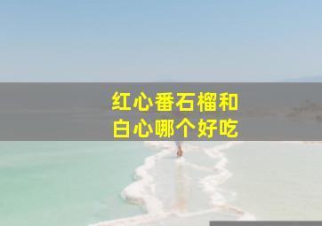 红心番石榴和白心哪个好吃