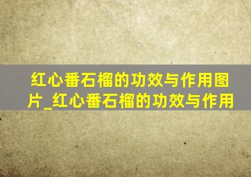 红心番石榴的功效与作用图片_红心番石榴的功效与作用