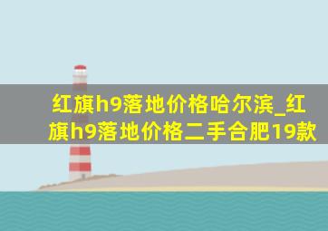 红旗h9落地价格哈尔滨_红旗h9落地价格二手合肥19款