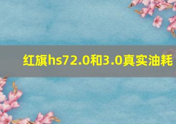 红旗hs72.0和3.0真实油耗