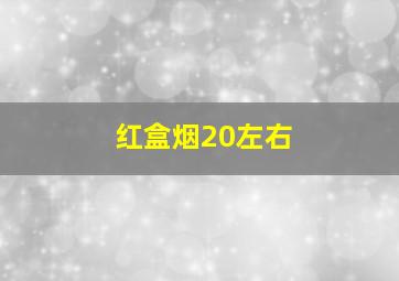 红盒烟20左右