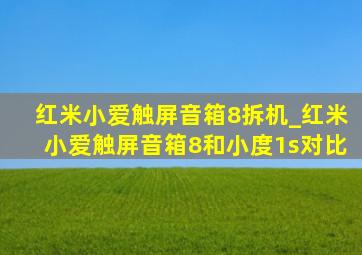 红米小爱触屏音箱8拆机_红米小爱触屏音箱8和小度1s对比