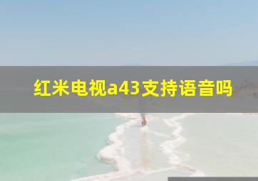 红米电视a43支持语音吗