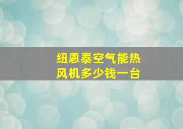 纽恩泰空气能热风机多少钱一台