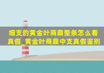 细支的黄金叶商鼎整条怎么看真假_黄金叶商鼎中支真假鉴别