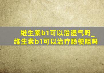 维生素b1可以治湿气吗_维生素b1可以治疗肠梗阻吗