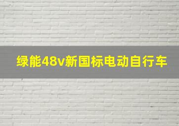 绿能48v新国标电动自行车