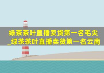 绿茶茶叶直播卖货第一名毛尖_绿茶茶叶直播卖货第一名云南