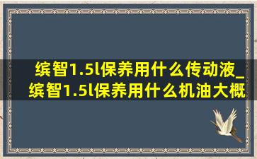 缤智1.5l保养用什么传动液_缤智1.5l保养用什么机油大概多少钱