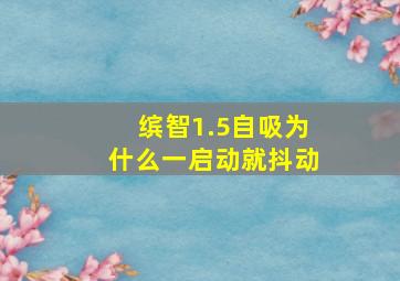 缤智1.5自吸为什么一启动就抖动