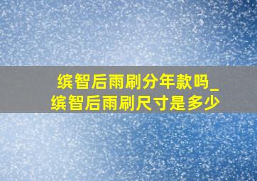 缤智后雨刷分年款吗_缤智后雨刷尺寸是多少