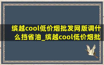 缤越cool(低价烟批发网)版调什么挡省油_缤越cool(低价烟批发网)版是什么配置