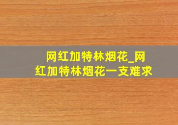 网红加特林烟花_网红加特林烟花一支难求