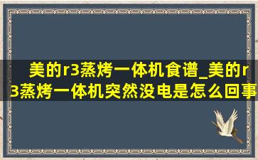 美的r3蒸烤一体机食谱_美的r3蒸烤一体机突然没电是怎么回事