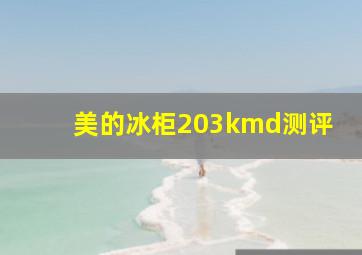 美的冰柜203kmd测评