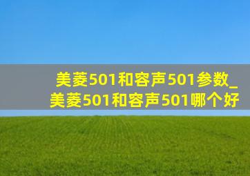 美菱501和容声501参数_美菱501和容声501哪个好