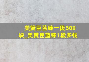 美赞臣蓝臻一段300块_美赞臣蓝臻1段多钱