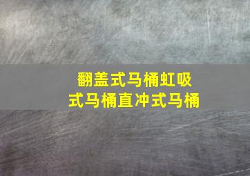 翻盖式马桶虹吸式马桶直冲式马桶