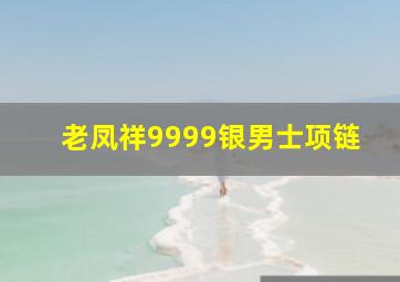 老凤祥9999银男士项链