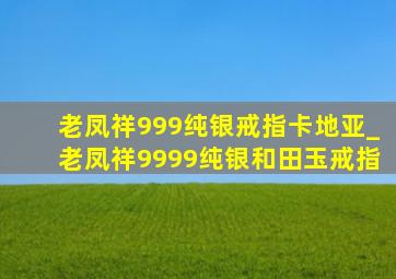 老凤祥999纯银戒指卡地亚_老凤祥9999纯银和田玉戒指