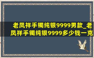 老凤祥手镯纯银9999男款_老凤祥手镯纯银9999多少钱一克