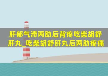 肝郁气滞两肋后背疼吃柴胡舒肝丸_吃柴胡舒肝丸后两肋疼痛