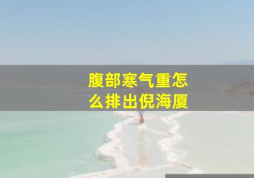 腹部寒气重怎么排出倪海厦