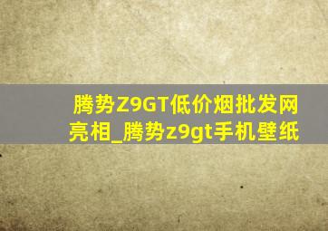 腾势Z9GT(低价烟批发网)亮相_腾势z9gt手机壁纸