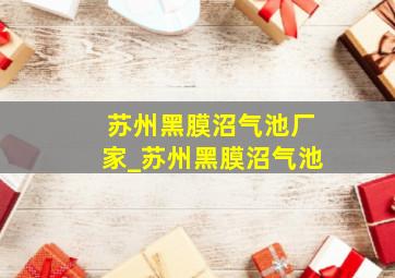 苏州黑膜沼气池厂家_苏州黑膜沼气池