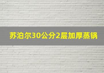 苏泊尔30公分2层加厚蒸锅