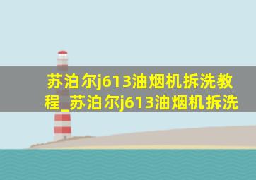 苏泊尔j613油烟机拆洗教程_苏泊尔j613油烟机拆洗