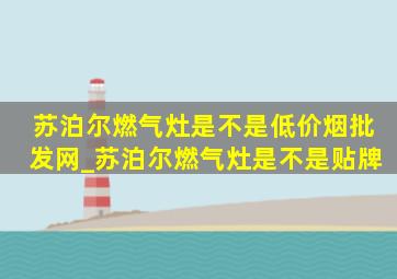 苏泊尔燃气灶是不是(低价烟批发网)_苏泊尔燃气灶是不是贴牌