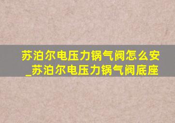 苏泊尔电压力锅气阀怎么安_苏泊尔电压力锅气阀底座