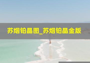 苏烟铂晶图_苏烟铂晶金版