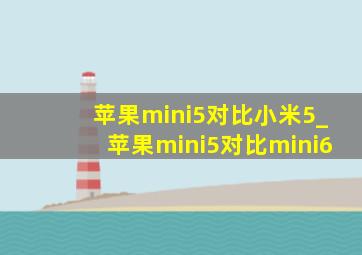 苹果mini5对比小米5_苹果mini5对比mini6