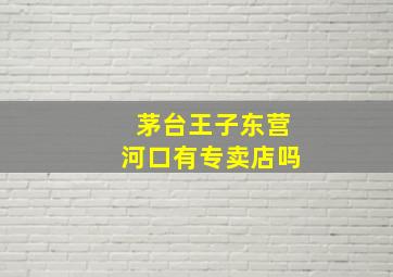 茅台王子东营河口有专卖店吗