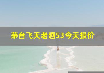 茅台飞天老酒53今天报价