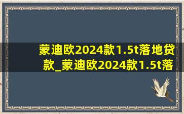 蒙迪欧2024款1.5t落地贷款_蒙迪欧2024款1.5t落地多少钱