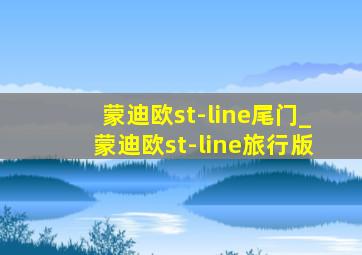 蒙迪欧st-line尾门_蒙迪欧st-line旅行版