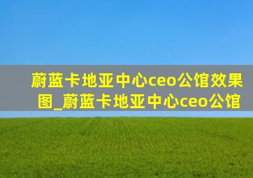 蔚蓝卡地亚中心ceo公馆效果图_蔚蓝卡地亚中心ceo公馆