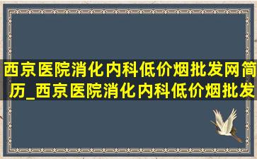 西京医院消化内科(低价烟批发网)简历_西京医院消化内科(低价烟批发网)排名