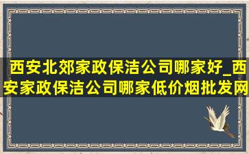 西安北郊家政保洁公司哪家好_西安家政保洁公司哪家(低价烟批发网)