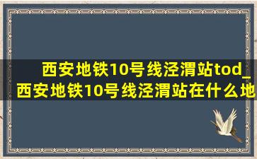 西安地铁10号线泾渭站tod_西安地铁10号线泾渭站在什么地方