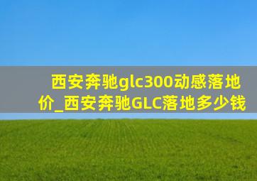 西安奔驰glc300动感落地价_西安奔驰GLC落地多少钱