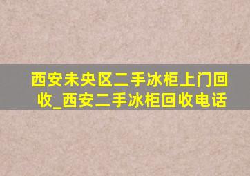 西安未央区二手冰柜上门回收_西安二手冰柜回收电话