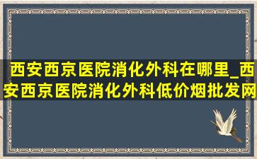 西安西京医院消化外科在哪里_西安西京医院消化外科(低价烟批发网)排名