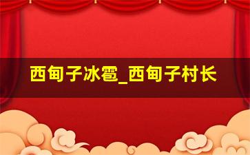 西甸子冰雹_西甸子村长