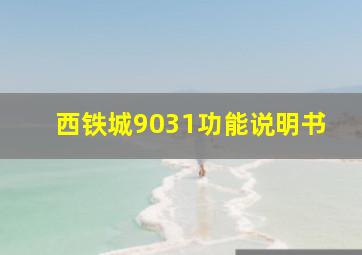 西铁城9031功能说明书