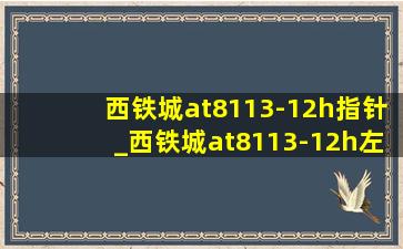 西铁城at8113-12h指针_西铁城at8113-12h左边表盘代表什么